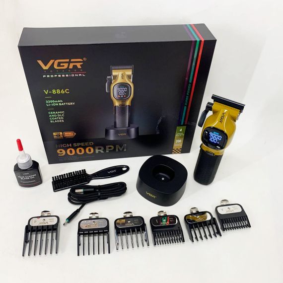 Машинка для стрижки акумуляторна VGR V-886C GOLD | Зображення 3