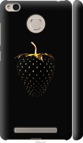 Чохол на Xiaomi Redmi 3 Pro Чорна полуниця "3585m-341-24368"