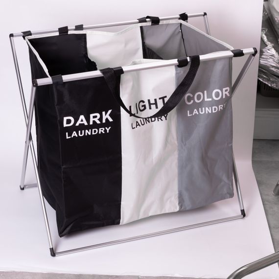 Кошик-органайзер для білизни на каркасі 95 (л) на 3 відділення HP-41-4 | Зображення 2