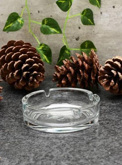 Пепельница стеклянная Pasabahce Bistro 10.7 см 2 шт (54036) прозрачная ударопрочная | Зображення 5