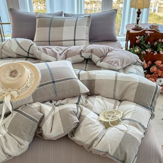 Постільна білизна полуторна з мусліну Colorful Home Ptint 3 21542 150х210 см