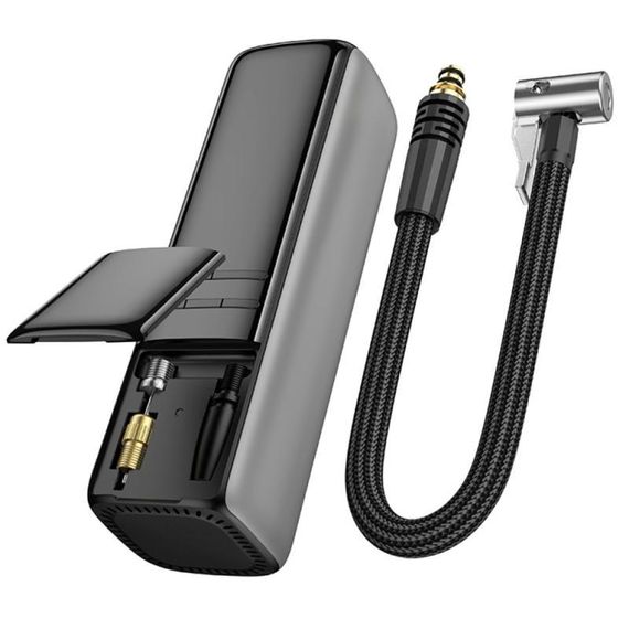 Автомобильный насос Borofone FC1 Air Pump Black Gray | Зображення 3