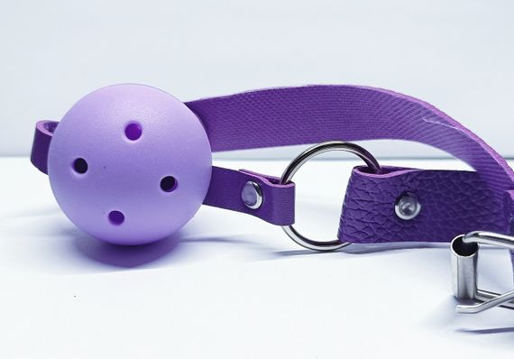 Кляп «Love Gag» цвет фиолетовый sexstyle | Зображення 4