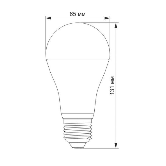 Світлодіодна лампа VIDEX A65e 20W E27 4100K | Зображення 2