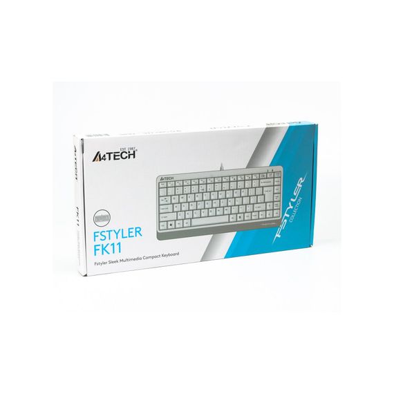Клавіатура A4Tech FK11 Fstyler Compact Size USB White (FK11 USB (White)) | Зображення 3