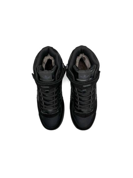 Зимові чоловічі кросівки Forum 84 High Black Suede Fur , В'єтнам 46 29.5 см | Зображення 1