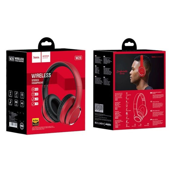 Bluetooth наушники Hoco W28 Journey Wireless Headphones Red | Зображення 2