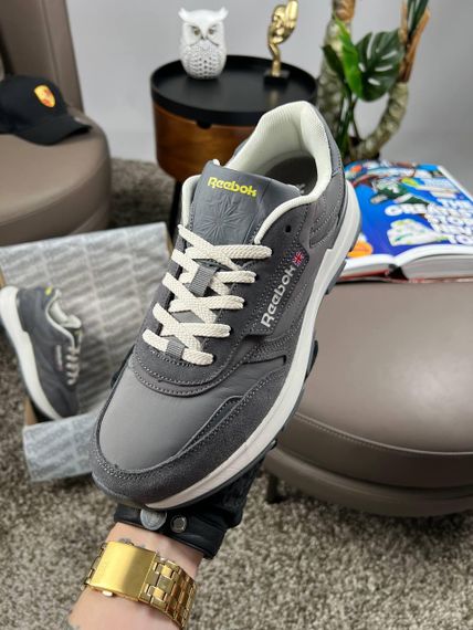 Мужские кроссовки R3eebok Classic Grey White Yellow, Вьетнам A4230 45 28,5- 29 см | Зображення 1