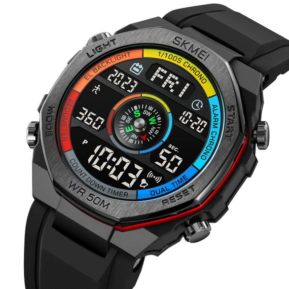 Чоловічий годинник Skmei 2209CLRD Colorful-Red | Зображення 1