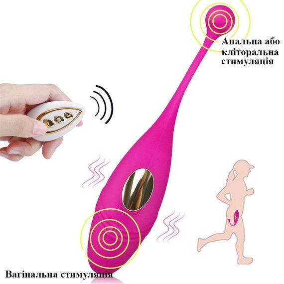 Віброяйце Vibrador Egg з пультом дистанційного керування (червоне, USB) | Зображення 3