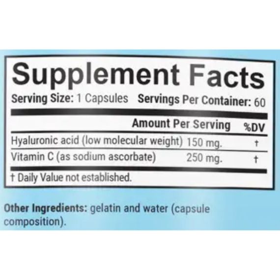 Хондропротектор (для спорту) GARO Nutrition Hyaluronic Acid 150 mg 60 Caps | Зображення 1