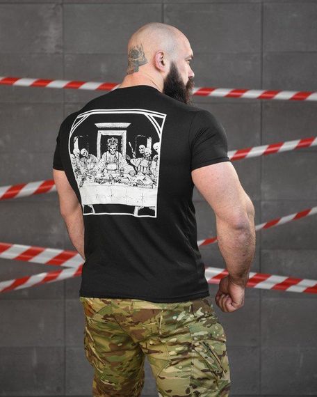 Тактична вологовідвідна футболка SABUR вечеря чорна НП5193