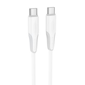 Дата кабель Borofone BX119 New Type-C to Type-C 60W (1m) White