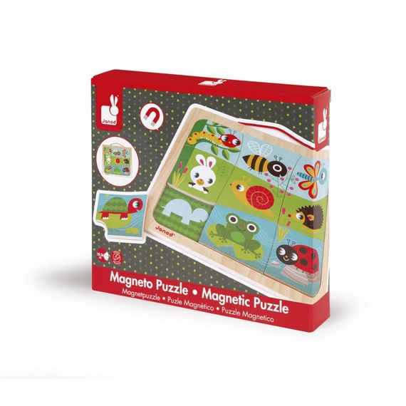 Пазл магнитный Janod Сад 9 эл. J08182 (J08182)