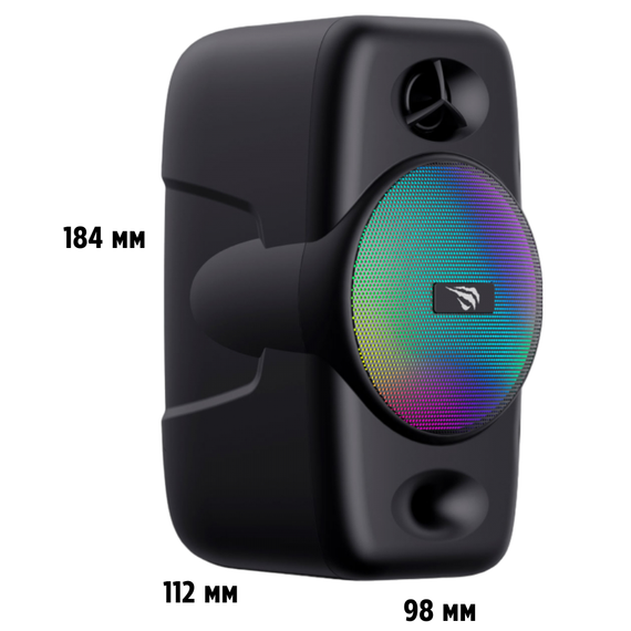 Акустическая система HAVIT HV-SK213 USB 6W с подсветкой RGB Black | Зображення 6
