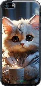 Чохол на iPhone 5s Білий кіт "5646u-21-2448"