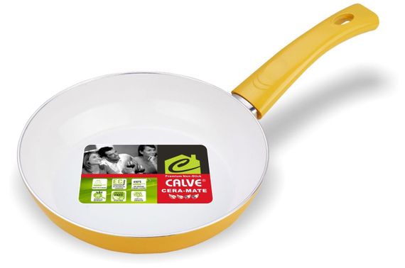 Сковорода антипригарна Calve 24 см CL-1910 алюмінієва жовта