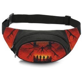 Сумка-бананка детская с принтом Очень странные дела поясная сумка для мальчика (4577)