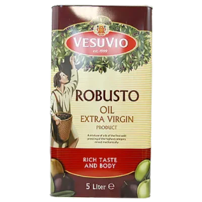 Олія оливкова Bertolli Robusto Olio Extra Virgin di Olive, 5 л (Італія) у бляшанці, рафінована