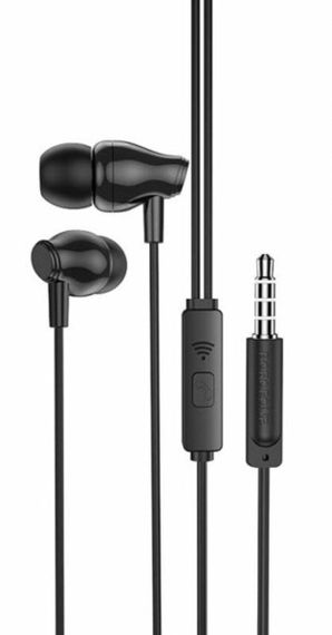 Навушники BOROFONE BM61 Wanderer universal earphones with mic Black | Зображення 3