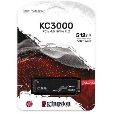 Твердотільний накопичувач SSD Kingston M.2 512GB KC3000 NVMe PCIe 4.0 4x 2280 (SKC3000S/512G) | Зображення 2