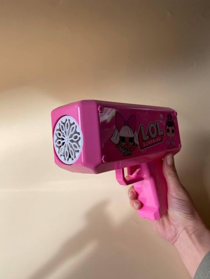 Пістолет з мильними бульками генератор мильних бульбашок Лолі Рожевий | Зображення 3