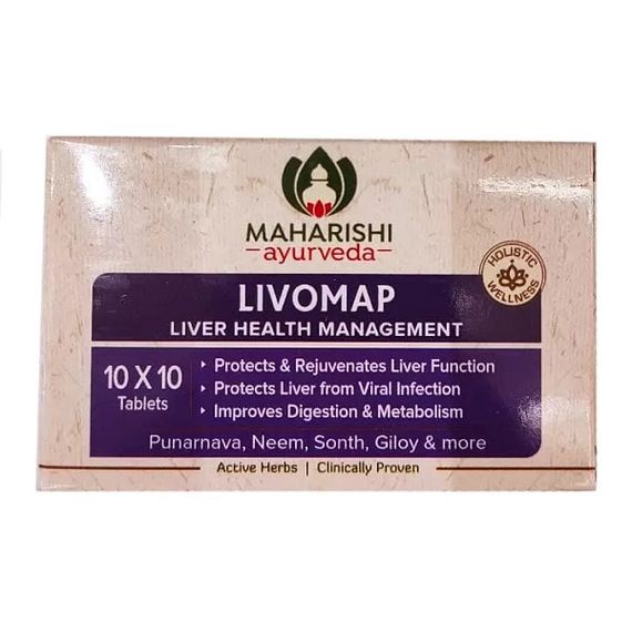 Комплекс для профилактики работы печени Maharishi Ayurveda Livomap 100 Tabs