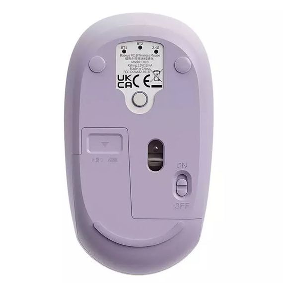 Миша бездротова Baseus F01B Tri-Mode (B01055503833-0) Purple | Зображення 1