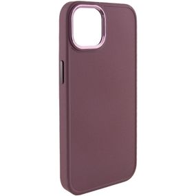TPU чехол Bonbon Metal Style для Apple iPhone 14 Plus (6.7") Бордовый / Plum