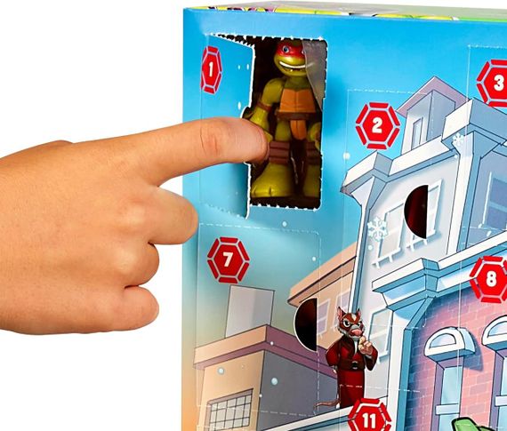Адвент-календар Черепашки-ніндзя Teenage Mutant Ninja Turtles Advent Calendar оригінал Playmates Toys | Зображення 5
