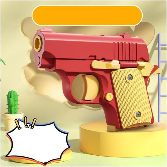 Дитячий іграшковий пістолет-антистрес Red / Yellow | Зображення 2