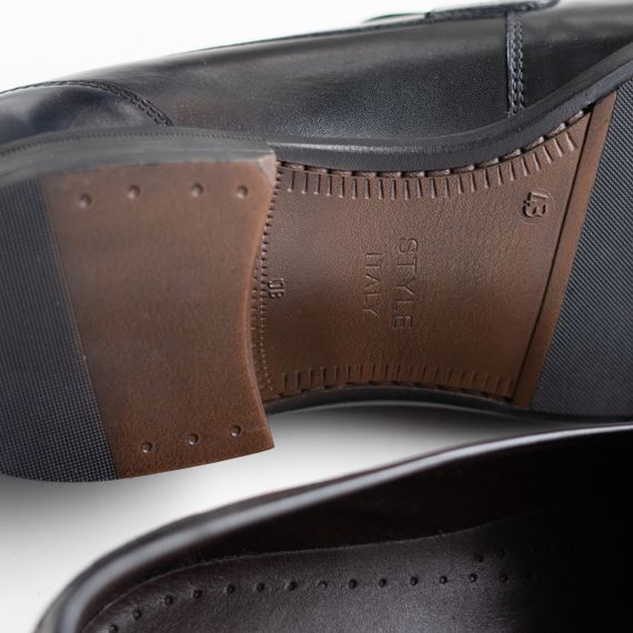 Обирай синьо-чорні лофери 44 розмір туфлі | Зображення 4