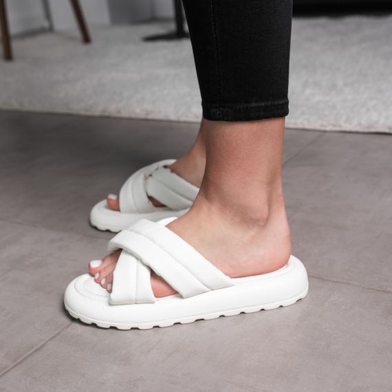 Шлепанцы женские Fashion Oliver 3654 38 размер 24,5 см Белый | Зображення 2