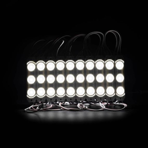 Світлодіодний модуль PROLUM V2 SMD2835 3LED 12V 1W З лінзою Білий | Зображення 1