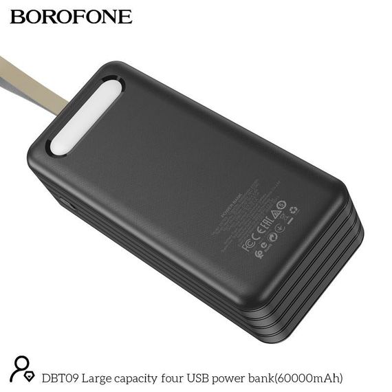 Портативна Батарея Power Bank Borofone DBT09 60000 mAh Powerbank Повербанк Портативний зарядний пристрій | Зображення 8