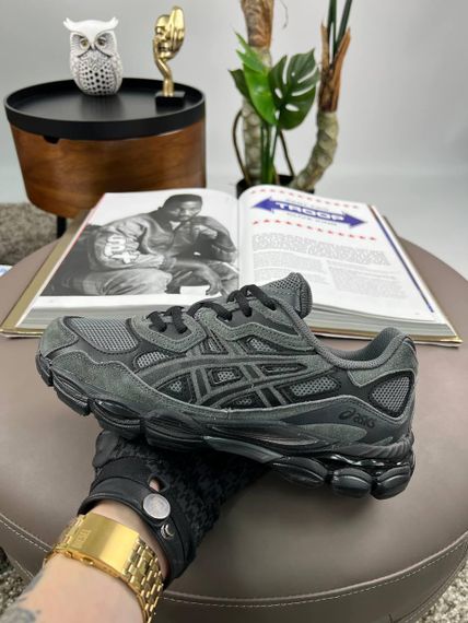 Чоловічі кросівки ASICS Gel-NYC Dark Grey Black (замша , текстиль) 42 26,5 | Зображення 3