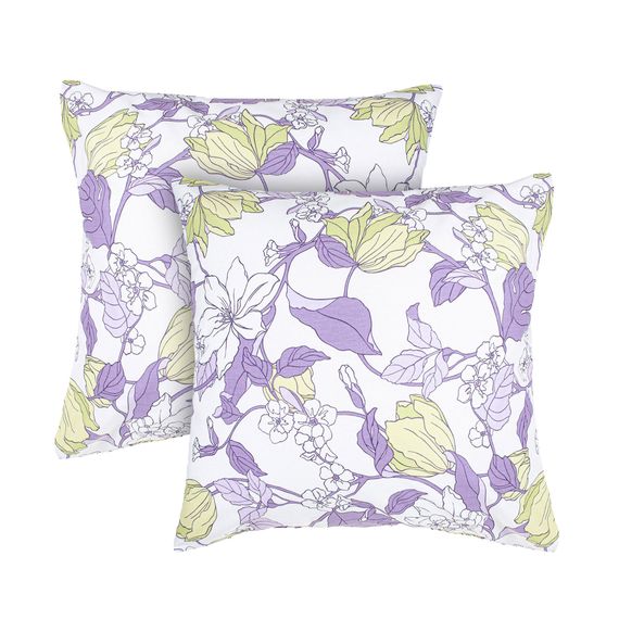 Набір наволочок Home Line 64708 Україна 70x91  Бавовна Зелений, Фіолетовий