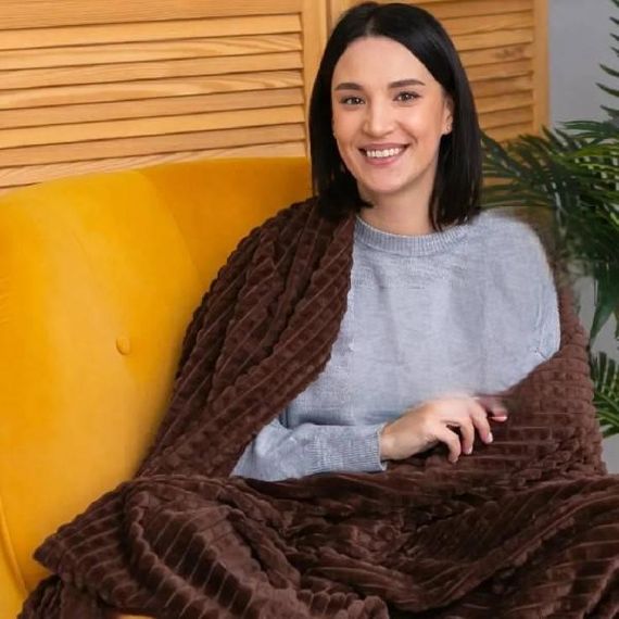 Плед-покривало Blanket 150*200 Коричневий