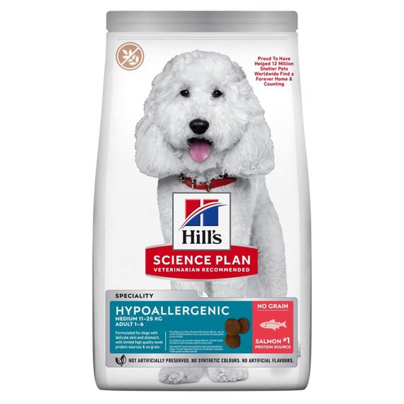 Корм Hill's Science Plan Hypoallergenic Canine сухий гіпоалергенний для собак середніх порід 12 кг