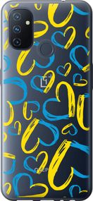 Чехол на OnePlus Nord N100 Сердца UA "5292u-2130-17620"