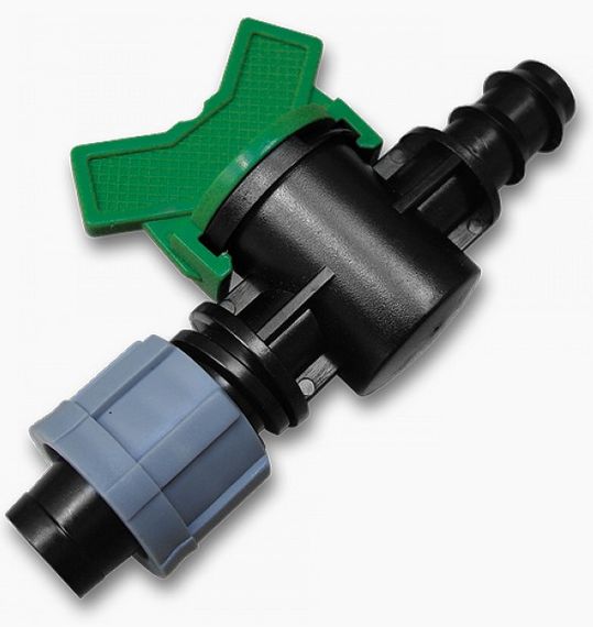 Мінікран лінійний Bradas крапельна стрічка / з'єднувач для трубки 16 мм 25 шт