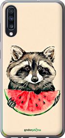 Чохол на Samsung Galaxy A70 2019 A705F Єнотик з кавуном "4605u-1675-2448"