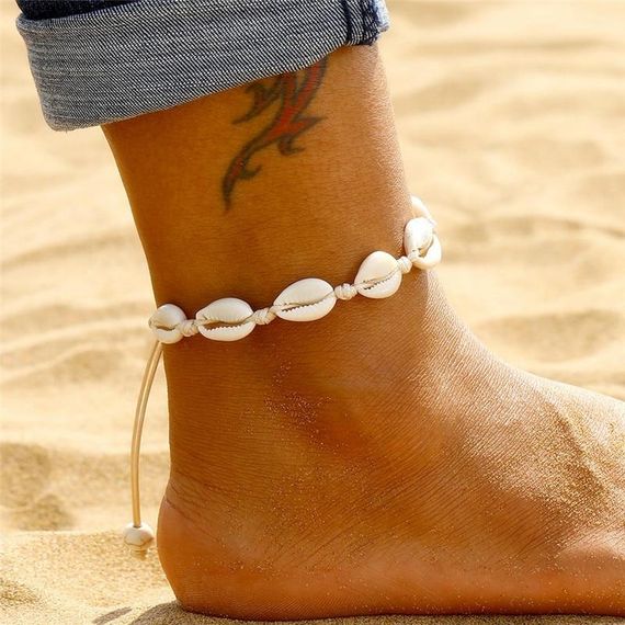 Браслет анклет Primo Seashell на ногу в виде ракушек каури | Зображення 2