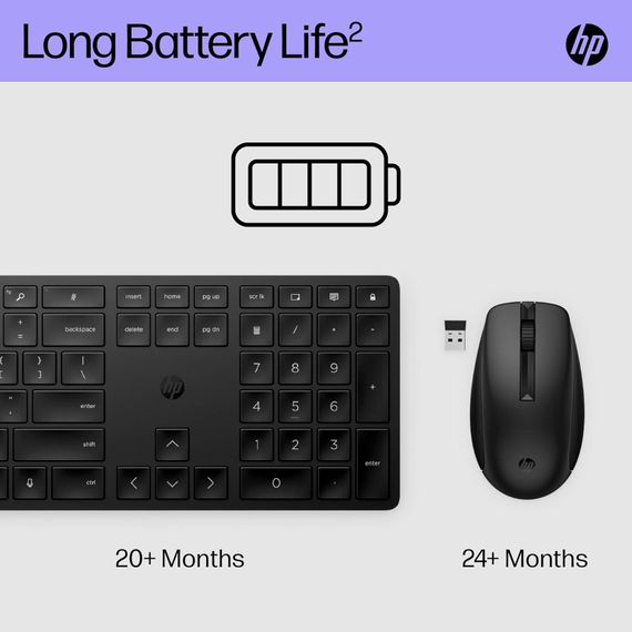 Комплект клавиатура та мышь HP 650 4R013AA | Зображення 7