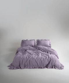 Постільна білизна Limasso Stonewashed Exclusive Ranforse 200 х 220 см Natural Violet