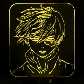 Акриловый светильник-ночник Шото Тодороки (Todoroki Shoto) желтый tty-n000090