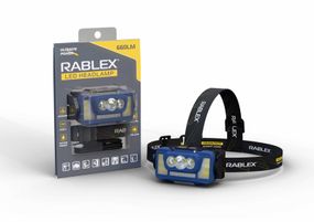 Ліхтар налобний Rablex RB965 — 3×T6 + 4×COB, три кольори світла: жовтий, білий, червоний, сенсор, акумулятор, Type‑C