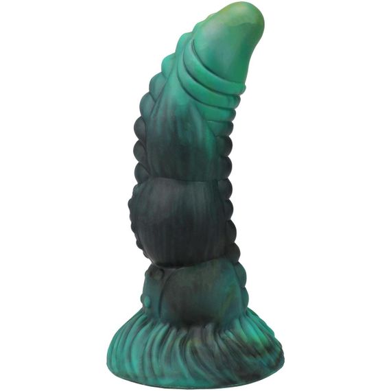 Фентезійний фалоімітатор Doc Johnson Vac-U-Lock x Fantasy Fuckers Green Serpent Sex Aura | Зображення 1