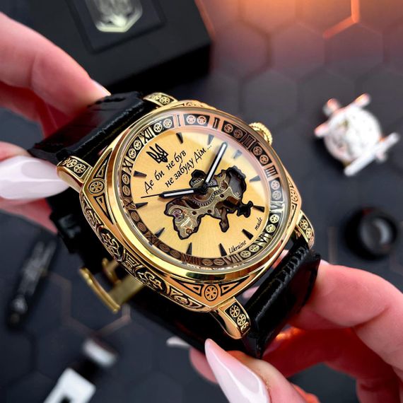 Чоловічий годинник Awarder 021-3D Де би не був Gold-Black | Зображення 4