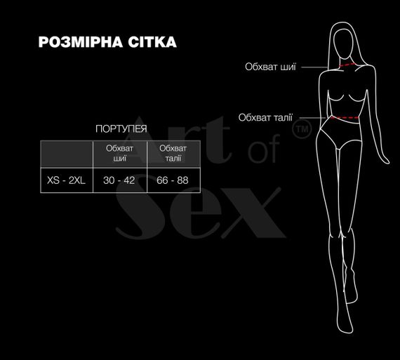Жіноча портупея з шипами Art of Sex - Milana, екошкіра, розмір XS-2XL, колір білий Sex Aura | Зображення 4